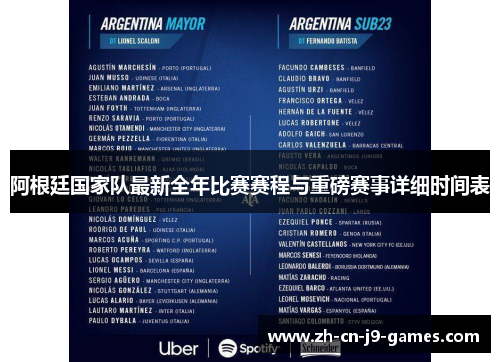 阿根廷国家队最新全年比赛赛程与重磅赛事详细时间表 阿根廷国家队最新全年比赛赛程与重磅赛事详细时间表